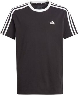 adidas Essentials 3-Stripes Shirt Junior zwart - wit - 140
