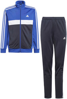 adidas Essentials 3-Stripes Tiberio Trainingspak Junior blauw - wit - navy - 128