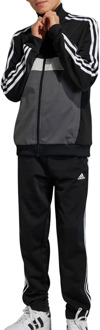 adidas Essentials 3-Stripes Tiberio Trainingspak Junior zwart - grijs - wit - 128