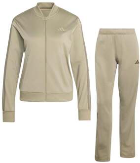 adidas Essentials 3Stripes Dayready Tracksuit Trainingspak beige - L