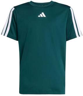adidas Essentials 3Stripes T-shirt Jongens donkergroen - 128