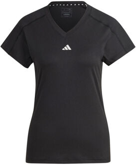 adidas Essentials AEROREADY Train Minimal Branding V-Neck T-shirt Dames zwart - XS