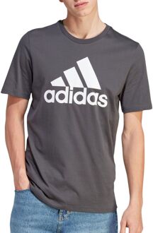 adidas Essentials Big Logo Shirt Heren grijs - wit - XL
