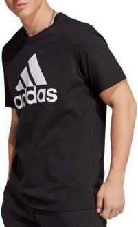 adidas Essentials Big Logo Shirt Heren zwart - wit - M