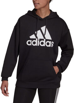 adidas Essentials Boyfriend Logo Hoodie - Oversized Hoodie Zwart - M