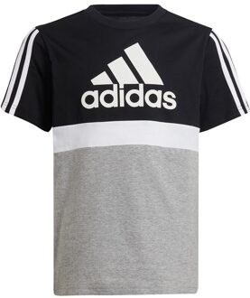 adidas Essentials Colorblock Tee - Jongens T-shirt Zwart - 128