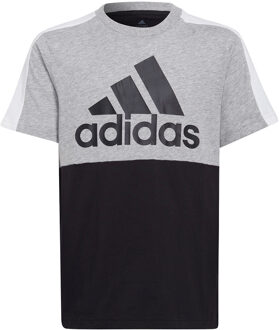 adidas Essentials Colorblock Tee - Kids Shirt Grijs - 128