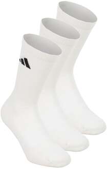 adidas Essentials Crew 3P Tennissokken Unisex-wit, zwart - 37-39