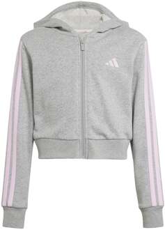 adidas Essentials Crop Sportjas Kinderen-Grijs - 128,140,152,164,170