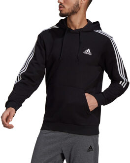 adidas Essentials Fleece Cut 3-Stripes Hoodie - Herentrui Zwart - M