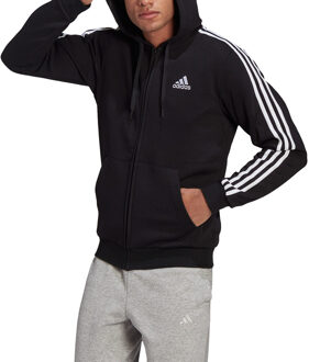 adidas Essentials Fleece FZ Hood Heren - Mannen - zwart - maat: S