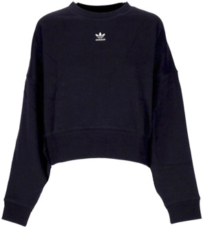 adidas Essentials Fleece Sweatshirt voor dames Adidas , Black , Dames - 2Xl,Xl,L,M