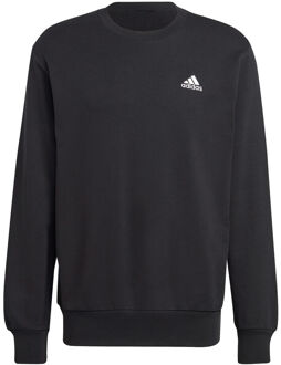 adidas Essentials French Terry Embroidered Small Logo Sweatshirt Heren zwart
