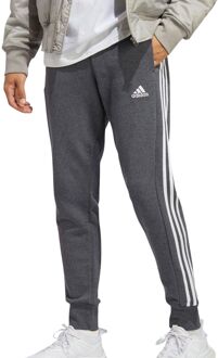 adidas Essentials French Terry Tapered Cuff 3-Stripes Trainingsbroek Heren grijs - L