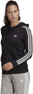 adidas Essentials FZ Hoodie Dames - Zwart - maat L