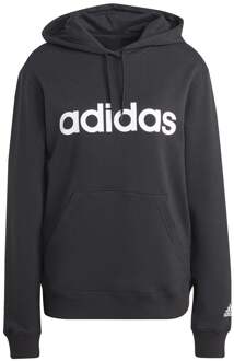 adidas Essentials Linear Sweater Met Capuchon Dames zwart