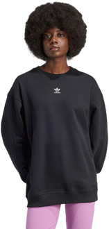 adidas Essentials Oversized Sweatshirt T-shirts Dames - Zwart - Maat 40 - Katoen Jersey Black