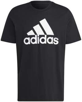 adidas Essentials Single Jersey Big Logo T-shirt Heren zwart - XS