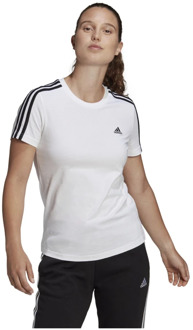 adidas Essentials Slim Shirt Dames - Vrouwen - Wit - maat: L