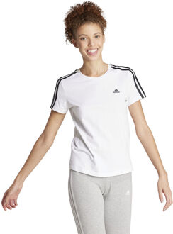 adidas Essentials Slim Shirt Dames - Vrouwen - Wit - maat: L