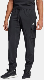adidas Essentials Small Logo Cargo Joggers Zwart - M
