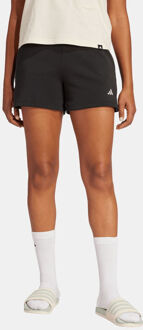adidas Essentials Small Logo Feel Cozy Shorts Dames Zwart - XL