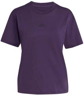adidas Essentials Small Logo T-shirt Dames-paars - XL