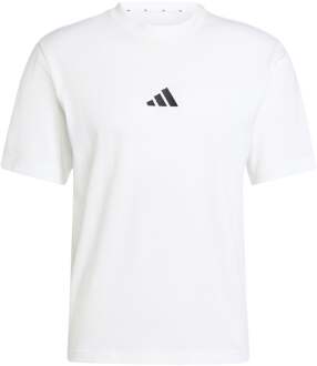 adidas Essentials Small Logo T-shirt Heren wit - XXL