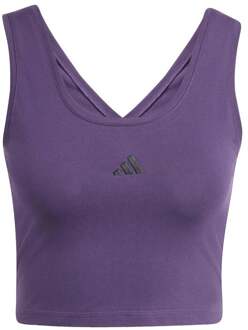 adidas Essentials Small Logo Tanktop Dames-paars - L,XL