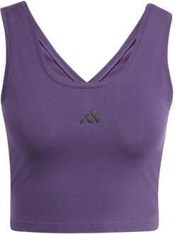 adidas Essentials Small Logo Tanktop Dames-paars lila - XS,S,M,L,XL