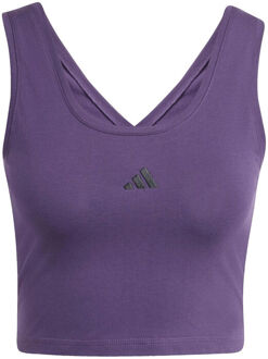 adidas Essentials Small Logo Tanktop Dames-paars