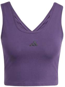 adidas Essentials Small Logo Tanktop Dames-paars