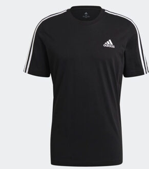 adidas Essentials  Sportshirt - Maat S  - Mannen - Zwart/Wit
