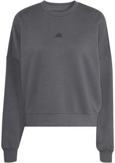 adidas Essentials Sweatshirt Dames-grijs, zwart - L