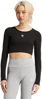 adidas Essentials T-shirts Dames - Zwart - Maat 36 - Katoen Jersey Black