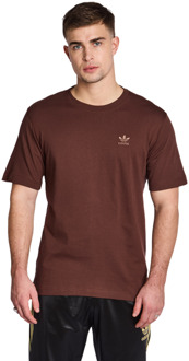 adidas Essentials T-shirts Heren - Bruin - Maat L - Katoen Jersey Brown