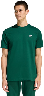 adidas Essentials T-shirts Heren - Groen - Maat S - Katoen Jersey Green