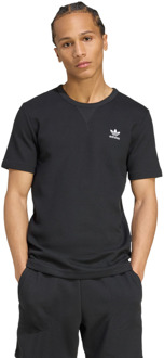 adidas Essentials T-shirts Heren - Zwart - Maat L - Katoen Jersey Black