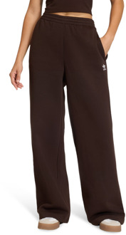 adidas Essentials Wide Leg Pant Broeken Dames - Bruin - Maat 42 - Katoen Jersey Brown