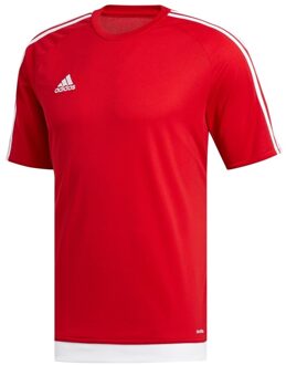 adidas Estro 15 Jersey - Sportshirt - Kinderen - Maat 128 - Rood/ Wit