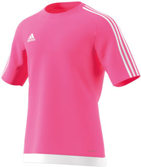 adidas Estro 15 Jersey - Sportshirt - Mannen - Maat L - Roze/ Wit