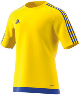 adidas Estro 15 Sportshirt - Maat L  - Mannen - geel/blauw