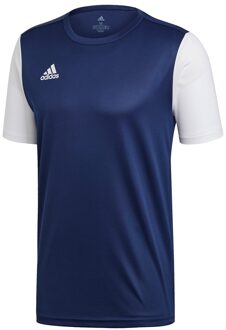 adidas Estro 19 Sportshirt - Maat 116  - Mannen - donker blauw/wit