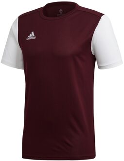 adidas Estro 19  Sportshirt - Maat 128  - Mannen - bordeaux rood/wit