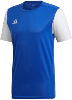 adidas Estro 19  Sportshirt - Maat L  - Mannen - blauw/wit