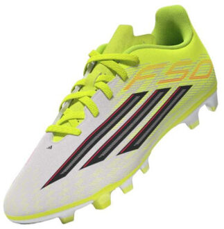 adidas f50 club fg/mg j voetbal schoen firm ground jongens - Geel - 28