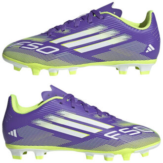 adidas f50 club fg/mg j voetbal schoen firm ground jongens - Paars - 36 2/3