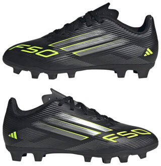 adidas f50 club fg/mg j voetbal schoen firm ground jongens - Zwart - 28