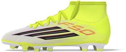 adidas f50 club mid fg/mg j voetbal schoen firm ground jongens - Geel - 34