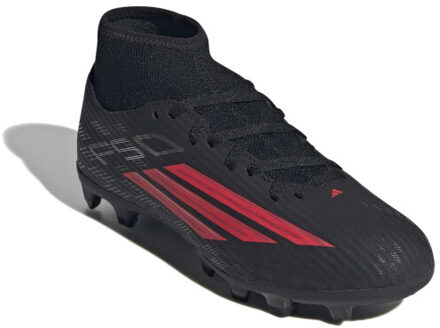 adidas f50 club mid fg/mg j voetbal schoen firm ground jongens - - maat 37 1/3 Zwart